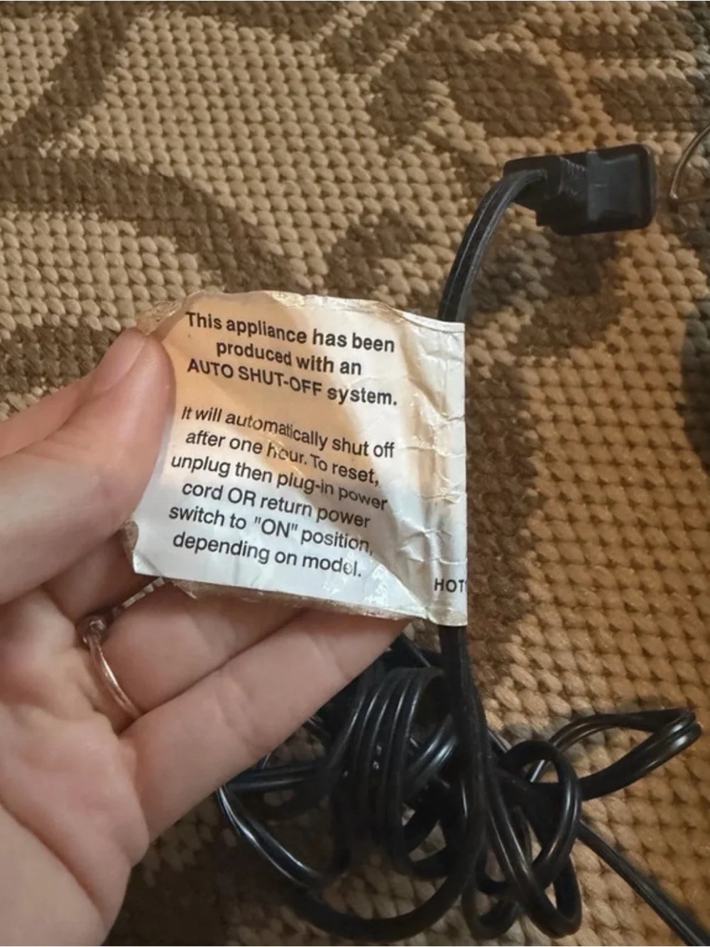 Revlon Black Power Cord with Plug